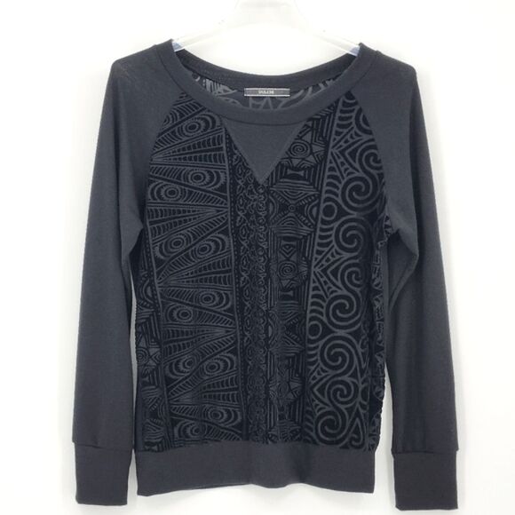 Dulcie Velvet Burnout Blouse Top Womens Size Small Vampire Goth Whimsigoth - Picture 1 of 6